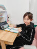 IVY HOUSE常春藤童裝女童2023年秋季新款休閑百搭絲絨連帽套裝兩件套親子裝 黑色 140cm 曬單實(shí)拍圖