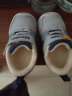 基诺浦（ginoble）学步鞋8-18个月2023冬季男女软底儿童鞋加绒加厚棉鞋GB2138 深蓝/灰蓝色/氙蓝色 125mm 脚长12.5-12.9cm 实拍图