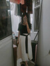 她芙（tafu）品牌女裝赫本風(fēng)連衣裙女2025夏季新款法式氣質(zhì)名媛收腰顯瘦a字裙 黑白色 M 曬單實(shí)拍圖