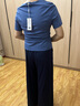 迪菲麗格簡約休閑短袖套裝女夏季2024新款氣質(zhì)針織衫闊腿褲兩件套 圖片色 L 曬單實(shí)拍圖