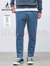 beanpole【錐形褲】濱波春季新款男士休閑簡(jiǎn)約松緊系帶牛仔褲 藍色 32 170/82A 曬單實(shí)拍圖
