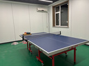 雙魚(yú)（DOUBLE FISH） 乒乓球桌大賽ITTF認證標準室內乒乓球臺移動(dòng)雙折疊式乒乓球案子 雙魚(yú)203折疊帶輪18mm+球拍+網(wǎng)架 曬單實(shí)拍圖