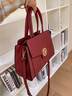 viney斜挎包包女包牛皮紅色新娘婚包單肩包生日禮物送女友老婆 【紅色】高檔實(shí)用品牌媽媽包中年 時(shí)尚輕奢實(shí)用手提托特包 曬單實(shí)拍圖