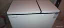 新飛（Frestec）220升家用商用冰柜 雙箱雙溫冷柜 頂開(kāi)門(mén) 冷藏冷凍臥式冰箱BCD-220DHF 乳白色 220L 曬單實(shí)拍圖