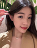 憶瑾s999足銀三生有杏項鏈女韓版時尚小清新杏葉氣質(zhì)鎖骨鏈情人節(jié)禮物 【贈證書】S999足銀-白金色 曬單實拍圖