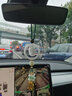 齊選平安扣汽車掛件高檔車內(nèi)吊飾時來運轉(zhuǎn)白玉車載掛件平安符車內(nèi)飾品 【時來運轉(zhuǎn)平安扣】綠色沙金穗子 曬單實拍圖