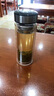 OPOVZOE德國進口品質單層雙層帶蓋玻璃杯商務保溫杯水杯泡茶杯廣告禮 鋼本色388 曬單實拍圖