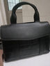 ANDSEEYOU真皮氣質(zhì)手提包女2025新款時(shí)尚大氣女士頭層牛皮大容量單肩斜挎包 小款黑色 曬單實(shí)拍圖