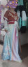 漢虞葵【逍遙賦】漢服女中國風(fēng)原創(chuàng  )坦領(lǐng)齊腰三件套日常敦煌風(fēng)春夏 橙色半臂+里衣+下裙+披肩 M 曬單實(shí)拍圖
