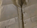betu百圖女裝2022秋冬新款羽絨服簡(jiǎn)約立領(lǐng)外穿羽絨馬甲背心羽絨服女2209T01 米白 S 曬單實(shí)拍圖