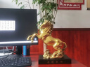 莫尼森  MOREISAN黃銅馬到成功馬擺件辦公室家居裝飾品送朋友送客戶(hù)公司開(kāi)業(yè)禮物馬到成功27*8.5*27 曬單實(shí)拍圖