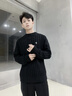 Calvin KleinJeans秋冬男女情侶休閑通勤ck刺繡V領(lǐng)絞花純棉針織衫J326795 YBI-牛乳白 L 曬單實(shí)拍圖
