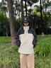 探路者（TOREAD）【冰川Classic】沖鋒衣三合一套羽絨服戶外徒步登山秋冬保暖外套 極地白黑色-TAWWBM90706 M 曬單實拍圖