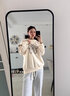 A 21 FUNB13歲大童衛(wèi)衣16少女春秋裝12到15長(zhǎng)袖T恤初中學(xué)生女孩圓領(lǐng)上衣服 杏色 170 M80-110斤 曬單實(shí)拍圖
