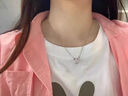 純銀999莫比烏斯項鏈情侶款足銀吊墜女神節生日禮物送男女朋友520 白金色莫比烏斯雙環(huán)項鏈 曬單實(shí)拍圖