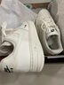 耐克空軍一號女子平底膠底運動(dòng)鞋冬板鞋NIKE AIR FORCE 1 HF1058 133帆白/帆白/黑 38 曬單實(shí)拍圖