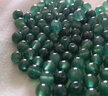 瑾然天然翠綠色 馬來(lái)玉散珠石英巖玉珠子 翡翠色冰種A級飾品玉石圓珠 6毫米100顆 曬單實(shí)拍圖