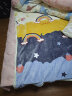 洁丽雅（Grace）毛毯珊瑚绒加厚毯子午睡空调毯春秋盖毯 彩虹草莓 150*200 cm 实拍图