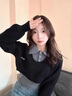 愛(ài)依服秋冬連衣裙女裝2024秋裝新款搭配一整套學(xué)院風(fēng)小個(gè)子穿搭裙子套裝 單黑灰上衣兩件 xl建議125-135斤 曬單實(shí)拍圖