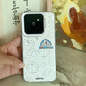 圣圖朗新款17多啦A夢(mèng)適用于16蘋(píng)果15promax手機(jī)殼iphone14保護(hù)套12華為70卡通13女8Plus情侶mate60防摔軟 滿屏白底-白底-線條多啦A夢(mèng) 小米 14 曬單實(shí)拍圖