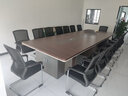 辦公家具會(huì )議桌長(cháng)桌簡(jiǎn)約現代辦公桌長(cháng)方形板式會(huì )議室桌椅組合 3.0*1.4米會(huì )議桌 曬單實(shí)拍圖