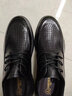 強人3515皮鞋男夏季鏤空透氣涼皮鞋頭層牛皮商務(wù)男士洞洞鞋 黑色 40 曬單實(shí)拍圖