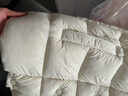 三彩【宋軼同款】冬款極寒保暖白鵝絨外套羽絨服連帽面包服女 米白色 M 160/84A 曬單實(shí)拍圖