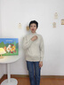 恒源祥高端羊絨衫女100%純山羊絨秋冬半高領(lǐng)毛衣寬松厚實(shí)內搭打底衫顯瘦 白色 2XL【適合體重130-145斤】 曬單實(shí)拍圖