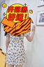 歐時力OCHIRLY 泡泡袖法式短袖連衣裙提花方領(lǐng)顯瘦潮流女春夏季 杏色 S 曬單實拍圖