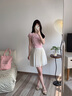 Teenie Weenie小熊女裝半身裙2025年夏季新款簡(jiǎn)約休閑學(xué)院甜美短裙 象牙白 S 曬單實(shí)拍圖