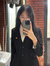 訫噯逸衫黑色小西裝外套女正裝職業(yè)裝工作服大學(xué)生面試工裝西服套裝 黑色西裝+褲子 M（建議體重90-102斤） 曬單實(shí)拍圖
