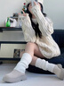 百麗踏松糕厚底雪地靴女2025年冬季新款防水短筒增高棉鞋保暖加絨面包鞋 沙色【升級款】 37 曬單實(shí)拍圖