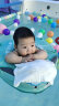 童泰秋冬季婴儿衣服5月-3岁宝宝加绒马甲外出连帽坎肩 米白 80cm 实拍图