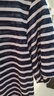 善己復古經(jīng)典條紋短袖女夏季新款基礎款打底衫圓領(lǐng)上衣服 條紋 M 【現貨發(fā)售】 曬單實(shí)拍圖