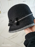 嵐朵蘭中年媽媽氣質(zhì)羊毛漁夫帽秋冬季時(shí)尚卷邊保暖盆帽優(yōu)雅圓頂禮帽 黑色 蝴蝶結 均碼 56-58cm 曬單實(shí)拍圖
