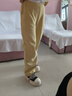 ANED加絨加厚香蕉運動(dòng)褲子女秋冬鄭州即墨衛褲刺繡松緊腰哈倫闊腿褲潮 黃色小個(gè)子款 S 160 曬單實(shí)拍圖