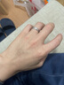 CRD克徠帝【七夕禮物】PT950鉑金戒指白金拉絲簡約情侶對戒結(jié)婚 14號-3.50g 曬單實拍圖