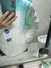 NASALIKE官方彩虹漸變棉服男女冬季潮流保暖防寒棉衣外套情侶款面包服棉襖 N09藍綠色 L (167-175cm 125-145斤) 曬單實(shí)拍圖