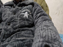 唯妮妙睡衣男冬季加厚夾棉毛絨保暖家居服青少年中老年棉襖爸爸冬天套裝 ZF 2201灰色 XL （建議體重120-140） 曬單實(shí)拍圖