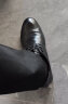 宜驰（EGCHI）皮鞋男士商务休闲正装英伦耐磨舒适通勤鞋子男 1618 黑色 40 实拍图