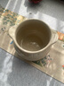 祥業(yè)瓦罐燉盅隔水燉一人食蒸蛋燉罐帶蓋湯罐商用沙縣老式陶瓷煨湯湯盅 文竹橢圓雙耳燉罐(米黃)-小 曬單實(shí)拍圖