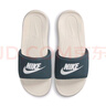 耐克男子緩震休閑拖鞋室內一字拖抓地回彈NIKE VICTORI CN9675 403軍械深海藍/帆白/淺土褐 42.5 曬單實(shí)拍圖