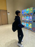 asics亞瑟士童裝衛衣冬新款男女兒童保暖加厚假兩件連帽衛衣 001黑色 150 曬單實(shí)拍圖