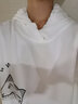 啄木鳥(niǎo)連帽衛(wèi)衣男春秋款青少年學(xué)生寬松休閑打底衫長(zhǎng)袖T恤上衣服男裝 F237白色（常規(guī)款） M 曬單實(shí)拍圖