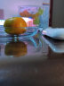 菲内克斯 钢化玻璃盘子耐热多功能分格早餐水果配菜饺子带醋碟分餐盘家用 9英寸单只装 实拍图