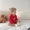 巴拉巴拉寶寶連體衣嬰兒哈衣爬行服新生兒內(nèi)著上衣三角衣兩件裝內(nèi)著套裝 紅色調(diào)-兩件裝 90cm 曬單實(shí)拍圖