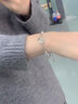 瑞諾（Ruinuo）平安扣925銀手鏈女時(shí)尚珍珠手串生日禮物送女友 平安扣銀手鏈 曬單實(shí)拍圖