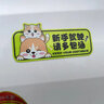 爵士貓 實習車貼男女司機新手上路交管局統(tǒng)一標志警示提示汽車貼紙通用 【磁吸】柯基包涵新手+實習貼 曬單實拍圖