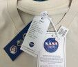 NASA GISS重磅260g纯棉短袖t恤男纯色圆领厚实不透纯白打底衫男女体恤上衣 奶白色 2XL体重170-190斤 实拍图
