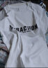 遥渠（YAO QU）短袖T恤男2023夏季新款美式复古ins字母宽松短袖男T恤潮流上衣 白色 XL 晒单实拍图